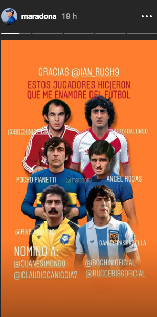 Ídolos de Diego Maradona