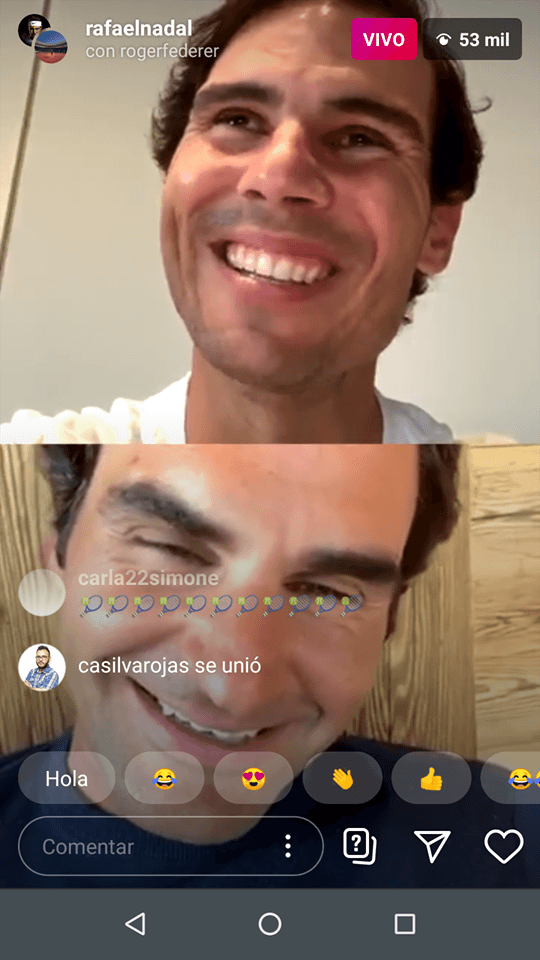 Federer y Nadal juntos