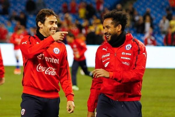 Jorge Valdivia y Jean Beausejour las vivieron todas en la Roja. (Foto: Agencia Uno)