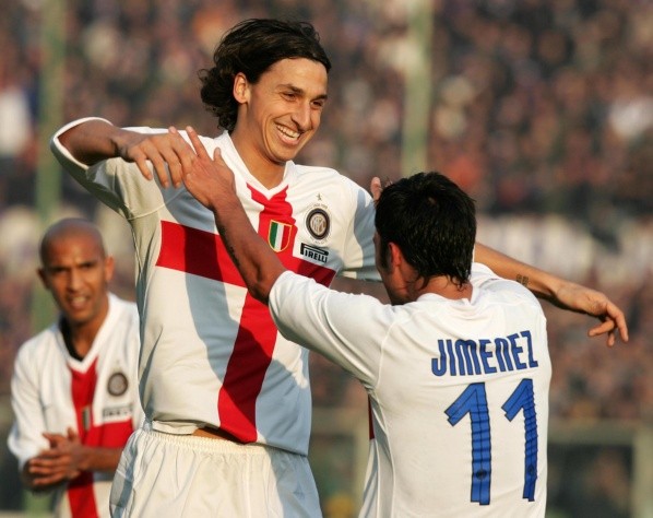 Ibrahimovic y Jiménez coincidieron en el Inter de Milán entre 2007 y 2009