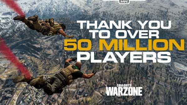 Warzone superó los 50 millones de usuarios en solo un mes.