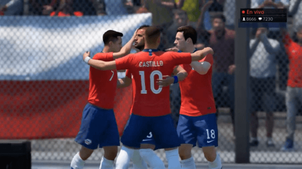 Paulo Díaz celebra el gol de la victoria