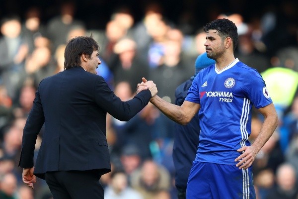 Costa ganó la Premier 2016/2017 junto a Antonio Conte