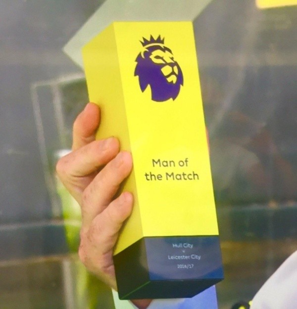 La distinción que se entrega al jugador del partido en la Premier League.