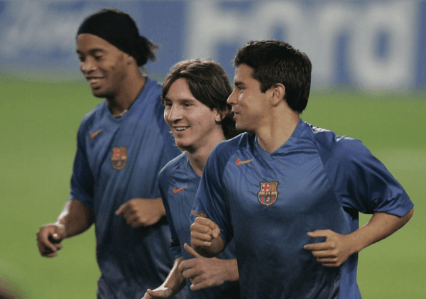 Saviola compartió con Messi en el Barcelona deFrank Rijkaard