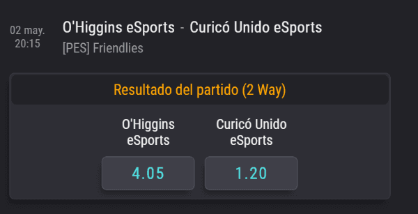 Las cuotas para este partido de las semifinales del Torneo Entel eSports. (Foto: Coolbet)