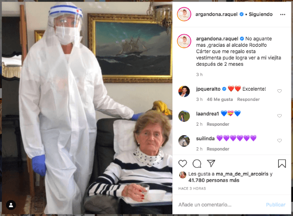 La publicación deRaquel Argandoña.