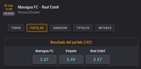 Estas son las cuotas para que te la juegues en la vuelta de la final del Clausura de Nicaragua. (Foto: Coolbet)