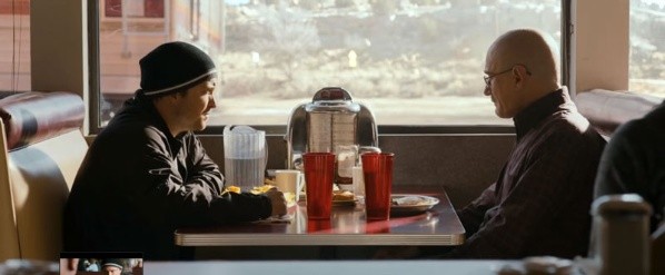 El momento del cameo de Walter White y del regreso de ambos personajes en la película secuela de Breaking Bad, “El Camino”.