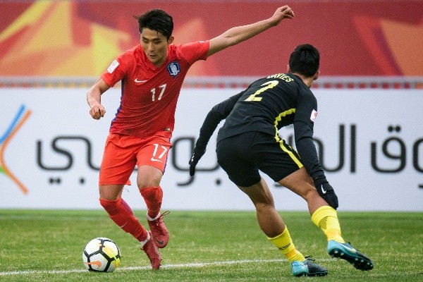 Cho Jae-Wan, autor de un golazo en el regreso del fútbol en Corea del Sur.