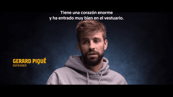 Piqué se deshace en elogios para Vidal en Netflix