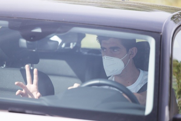 Courtois en la vuelta a los entrenamientos del Real Madrid