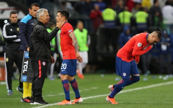 En su primer torneo oficial con Chile, se instaló en semifinales de la Copa América 2019. Foto: Agencia Uno