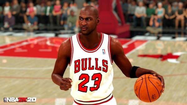 Jordan representado en el NBA 2K20, el principal simulador de baloncesto en los videojuegos.