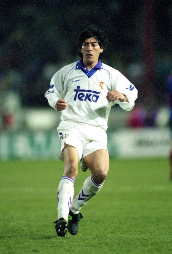 Zamorano jugando por Real Madrid - Getty