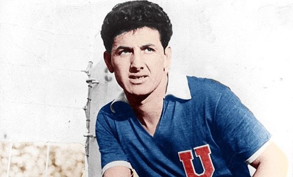 Leonel Sánchez con la camiseta de la U, sin duda uno de los mayores ídolos del club