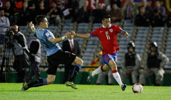 Mark González con la selección chilena en 2015.