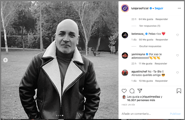 A lo Lex Luthor apareció Luis Jara y su radical cambio de look en Instagram.