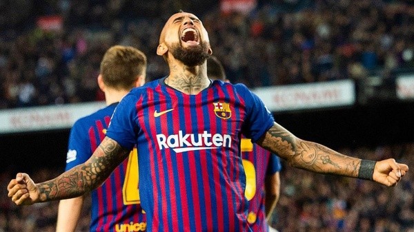 Arturo Vidal en Barcelona, España