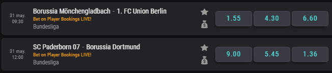 También puedes jugar los encuentros del domingo en la Bundesliga junto a Coolbet.