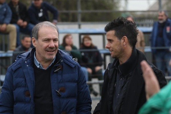 Sergio Vargas junto a Diego Rivarola en su nueva condición de Director de Azul Azul (Agencia Uno)