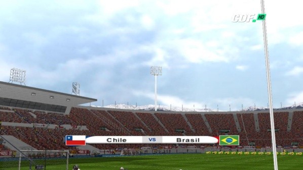 El Estadio Nacional perfectamente recreado en el último parche de Proevolution Chile.
