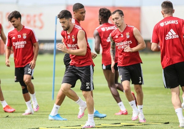 Los jugadores del Benfica ya llevan entrenando varios días con normalidad y la liga tuvo el visto bueno para volver. (Foto: Benfica Twitter)