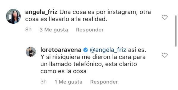 Loreto Aravena reacciona ante cuestionamientos por acusaciones de Héctor Morales.