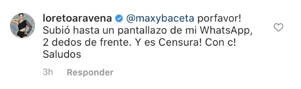 Loreto Aravena reacciona ante cuestionamientos por acusaciones de Héctor Morales.