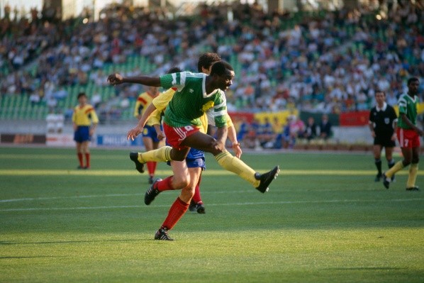 Roger Milla contra Rumanía en Italia 90.