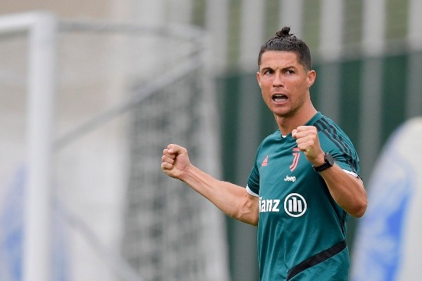 Ronaldo preparándose para la vuelta del fútbol en Italia (Getty Images)
