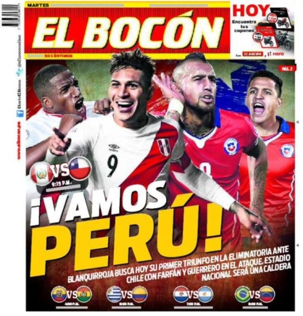 El Bocón siempre alzó la rivalidad entre Perú y Chile.