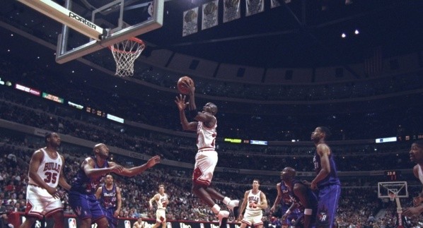 Michael Jordan en los Bulls (Getty Images)