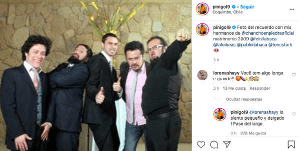 Mauricio Pinilla sorprendió con su notable respueta a cuenta bot que apareció en su Instagram.
