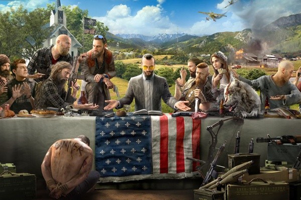 Far Cry 5 tocó temas relacionados a la sectas y fanatismo religioso, alejándose de los entornos tropicales y exóticos de las entregas pasadas.