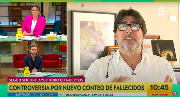 La calma antes de la tormenta que protagonizaron Monserrat Álvarez y Daniel Jadue en “Contigo en la Mañana”.