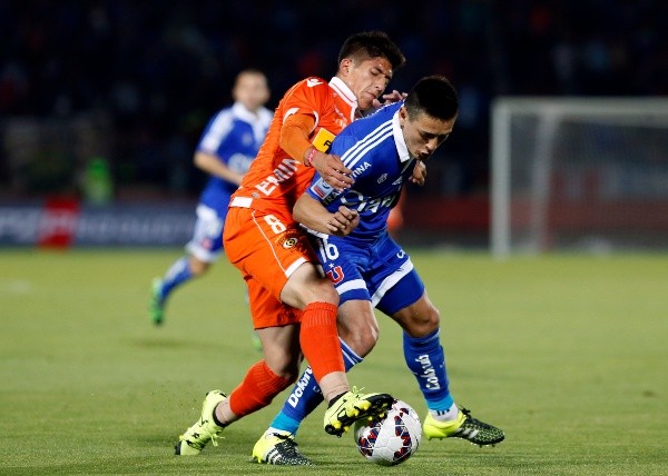 Fernando Cornejo Miranda hizo su debut en Cobreloa el año 2013. Desde entonces, se mantuvo hasta 2017 para luego partir a Audax Italiano. Foto: Agencia Uno