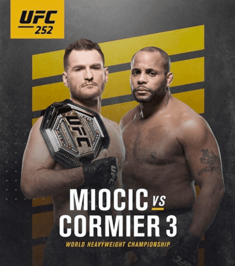 Stipe Miocic enfrentará por tercera vez a Daniel Cormier por el cinturón de Peso Completo de UFC. En el global, se encuentran 1-1.