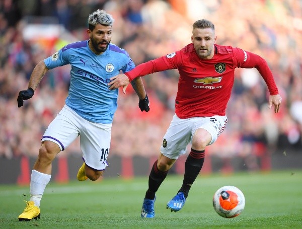 Kun Agüero en el Manchester City.