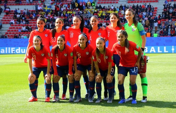 El once de Chile en el debut contra Suecia en el Mundial Femenino.