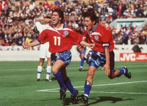 Fotón: Salas y Zamorano contra Italia en Francia 98.