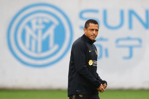 Alexis Sánchez ha trabajo con normalidad en los entrenamientos del Inter y es alternativa para las semifinales de Copa Italia. (Foto: Getty)