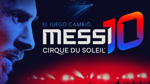 Una de las imágenes promocionales de &quot;Messi 10&quot;, el espectáculo de Cirque Du Soleil inspirado por el delantero del Barcelona.