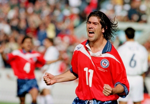 El Matador a todo gol en Francia 1998 (Getty Images)