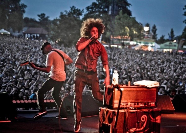 Rage AGainst The Machine en pleno acto.