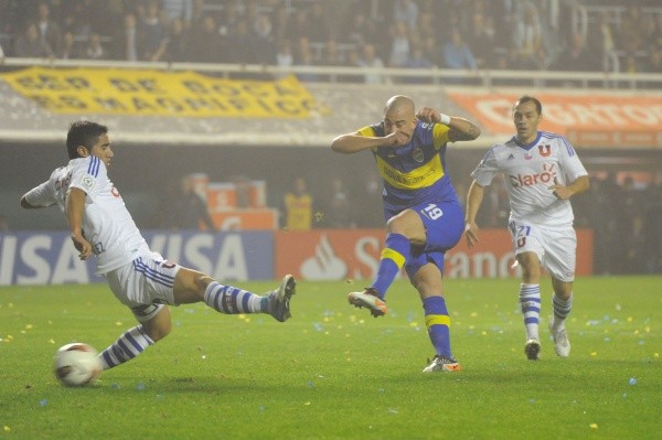 Santiago Silva le convierte a la U en Copa Libertadores (Getty Images)