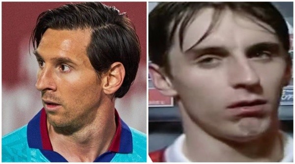 La renovada cara de Lionel Messi sin su frondosa barba hizo que el presentador británico Piers Morgan recordara a la versión joven de Gary Neville, riéndose sin piedad del astro argentino.