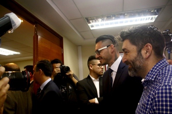 García acompañó a Pinilla hasta tribunales por su caso - AgenciaUno