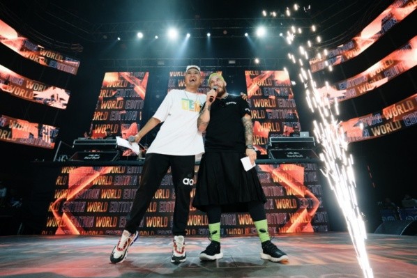 Cayú y Misionero en la última God Level que se hizo en Chile en enero. (Foto: Guille Salazar)