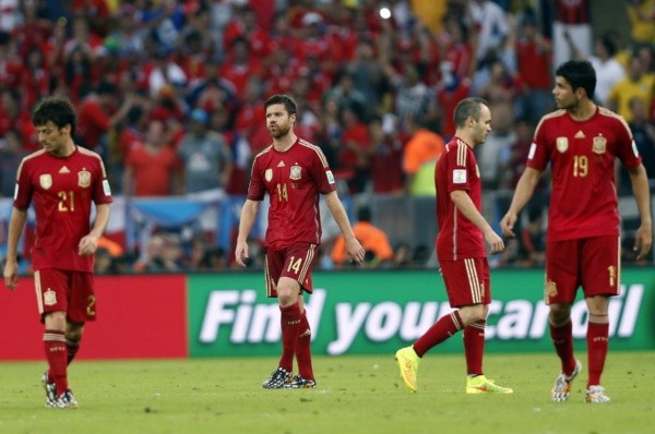 España quedó fuera del Mundial de Brasil tras la victoria de Chile - Getty